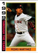 2025 Topps Heritage PEDRO MARTINEZ  Through the Years -BOSTON RED SOX- TTY-14