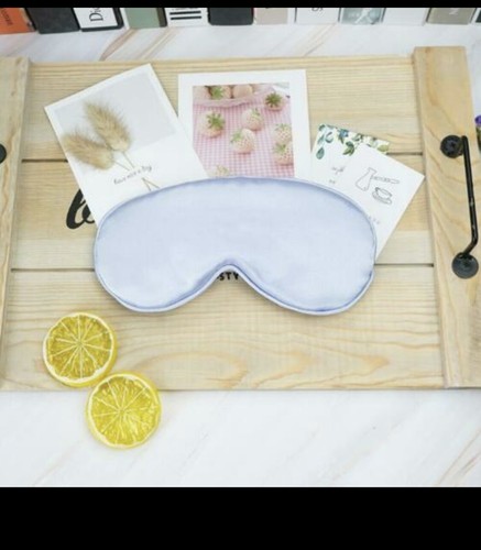 Luxury Pure Organic Satin Silk Eye Mask Soft Relax Travel Sleep Blindfold UK - Picture 23 of 27