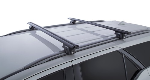 Rhino Pair of Vortex Clamp On Roof Racks for Toyota Fortuner w/ OE Rails Black - Picture 2 of 2