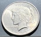 1922 Peace Silver Dollar Uncirculated Philadelphia Mint 90% Silver
