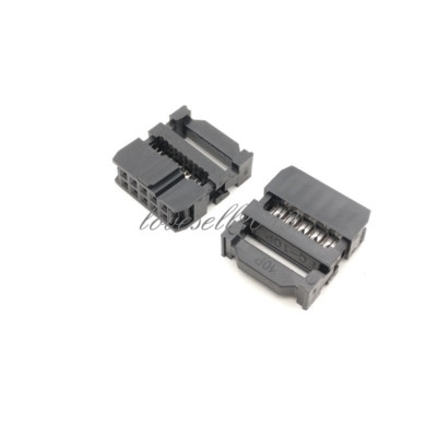 10PCS NEW IDC 10 PIN Female Header FC-10 2.54 mm pitch Socket Connector
