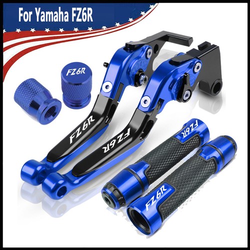 Tire seal plug Handle Grips Brake Clutch Levers set For Yamaha FZ6R 2009-2015 - Imagen 15 de 46