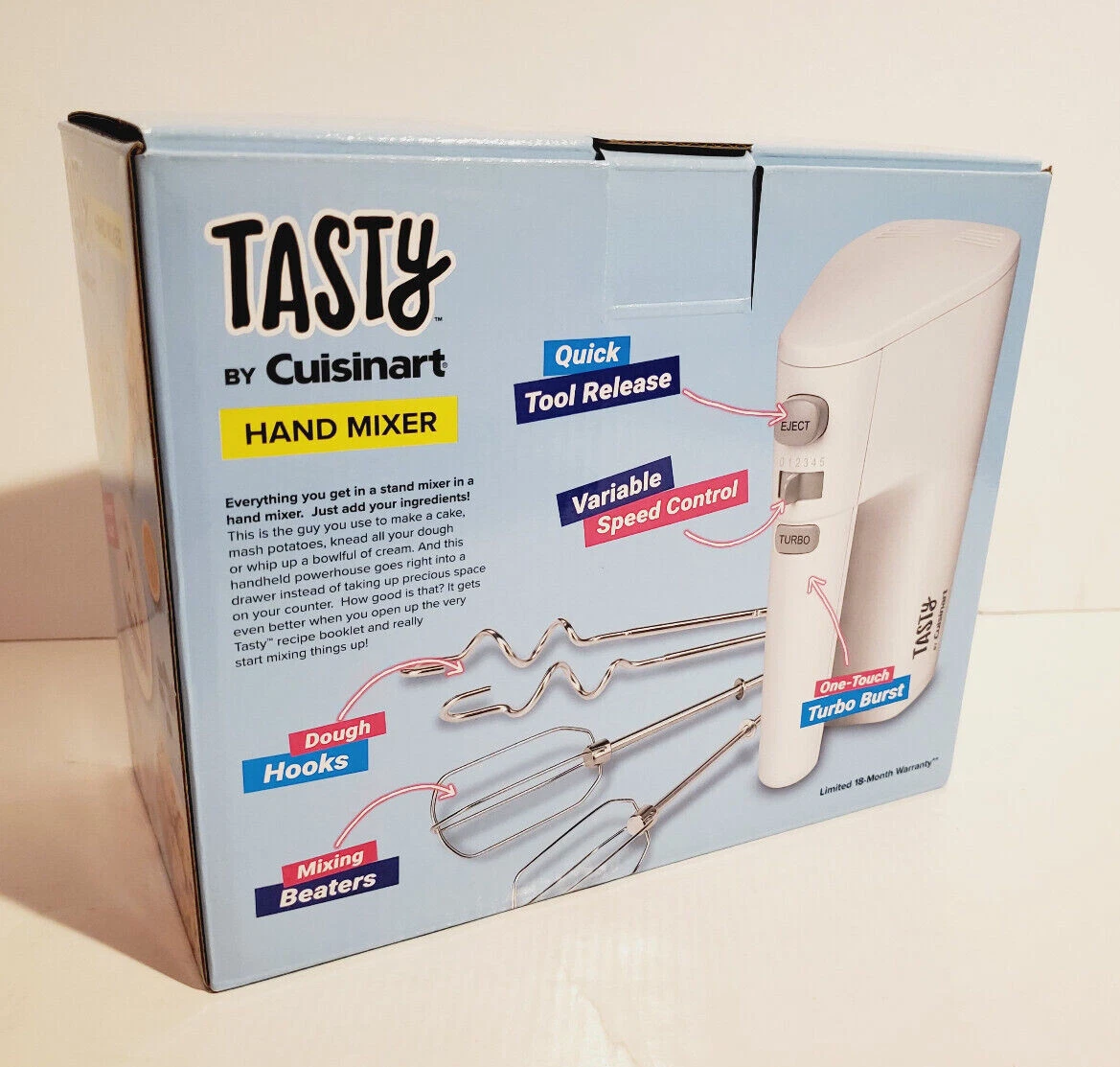 Tasty by cuisinart hand cheap mixer