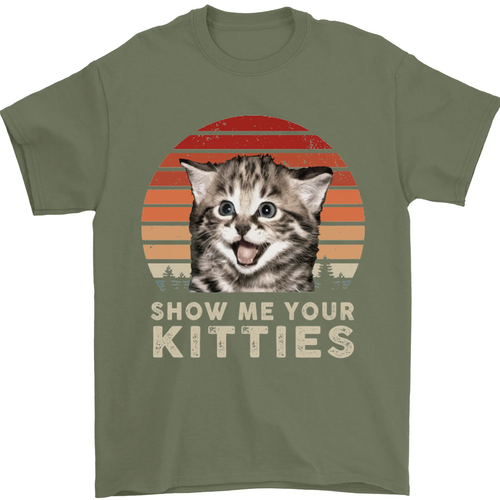 Muéstrame Tus Gatitos Camiseta Divertida Para Hombre 100% Algodón - Imagen 30 de 103