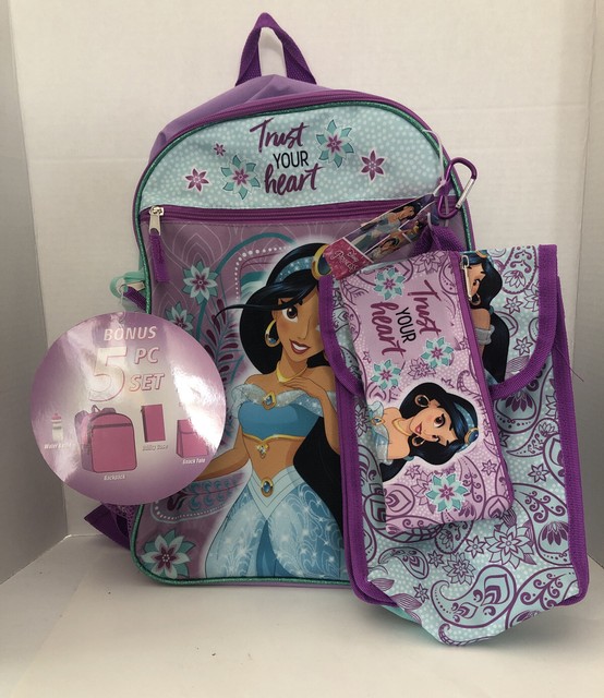 NEW Disney Princess Jasmine Backpack 5pc Set SHIPS N 24HRS eBay