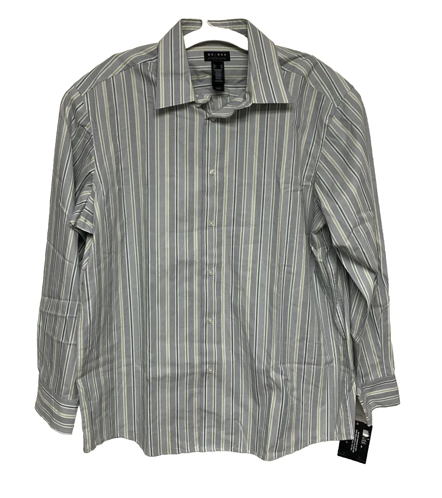 Botón Informal a Rayas Claiborne-Down Shirts for Men