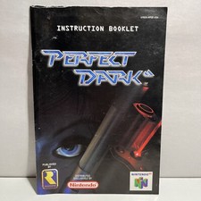 Perfect Dark Nintendo 64, N64 Instruction Booklet Manual Only