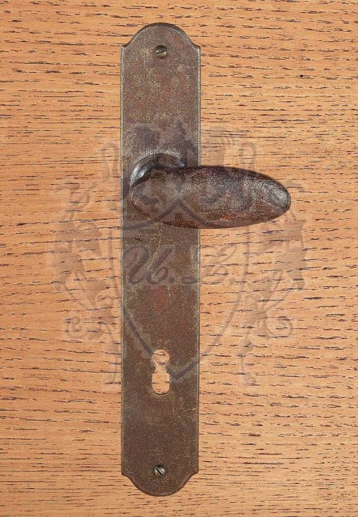Maniglia FM335.NM Ferro Forgiato Quadro 8 mm Molla Ritorno 90 mm