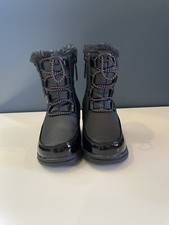 Totes Renee Toddler Girls Faux Fur Lined Waterproof Snow Boots 5 Black