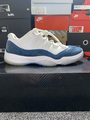jordan 11 low snakeskin navy | eBay