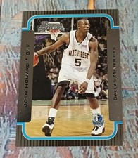 Josh Howard Topps Bowmen Rookie Card 2003 Dallas Mavericks #111. rookie card picture