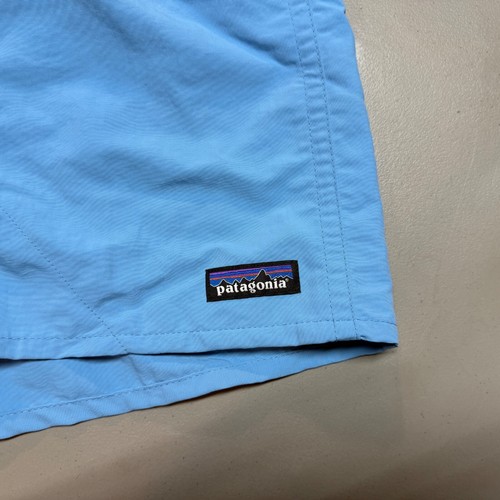 Mens Patagonia Baggie 5" Inseam Nylon Lined Shorts Size L Large Lago Blue - Picture 5 of 24