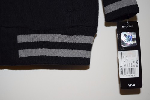 NEW York NY JETS NFL Kids Boys Girls Baseball Hoodie Zip Coat Jacket M 5/6 NWT - Imagen 3 de 4