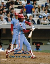 MANNY TRILLO   PHILADELPHIA PHILLIES  1980 WS CHAMPS   ACTION SIGNED 8x10