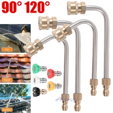 High Pressure Washer Gun Extension Wand Lance Gutter Cleaner Nozzles Tip 4000PSI
