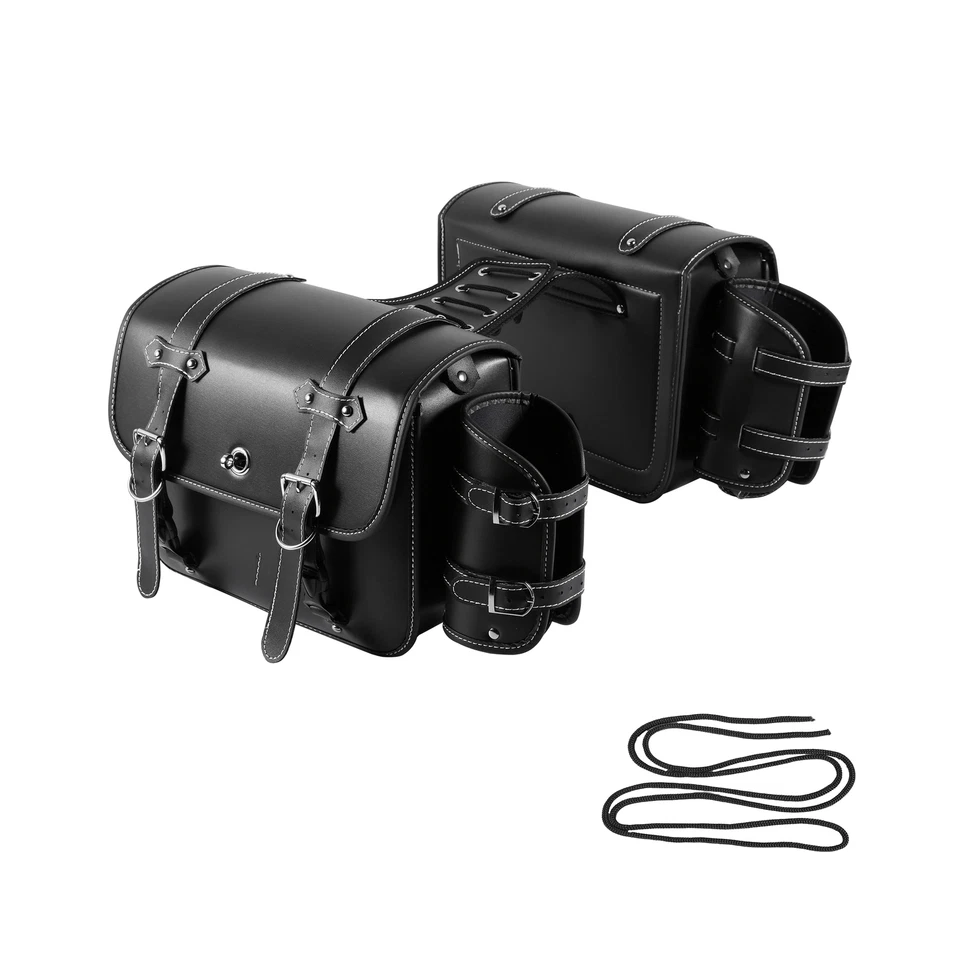 Bolsa de alforja lateral de cuero PU para Suzuki Marauder VZ 800 1600 Savage LS 650 Foto 3 de 4