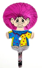 Vintage 90s Anagram Mylar Helium Party Balloon Norfin Dam Toll Pink Hair 1992