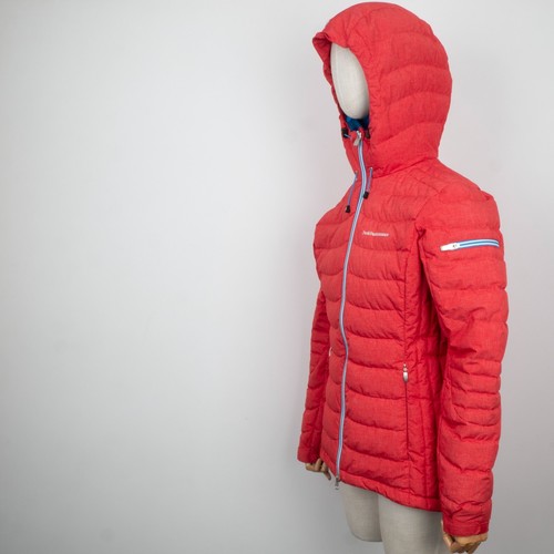 PEAK PERFORMANCE BLACKB Women Red Full-Zip Hooded Down SKI Puffer Jacket Size M - Picture 3 of 18