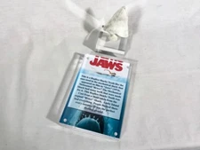 Jaws, Bruce Shark Tooth, Solid Resin, Acrylic Display Plaque, Item Stand
