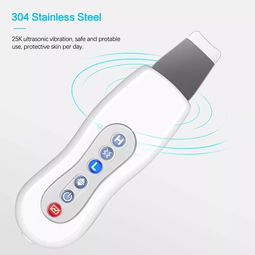Mini Face Blackhead Cleaner Skin Scrubber Vibration Peeling Massager Home Salon