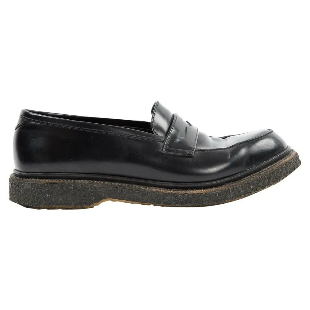 Womens Adieu Paris Type 5 Black Crepe Sole Loafers Women's