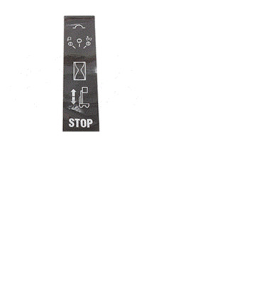 FOR GENIE GR-15 GROUND CONTROL BOX DECAL OVERLAY Part # 97776