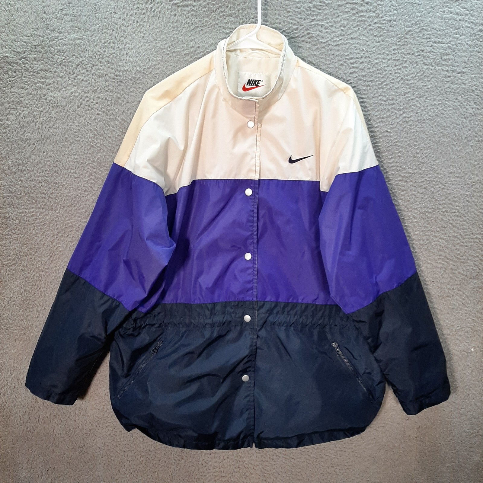 SACAI X NIKE Giacca Nike Track Vintage Donna Grande Multicolore Colorblock Anni 90 Y2K Sport