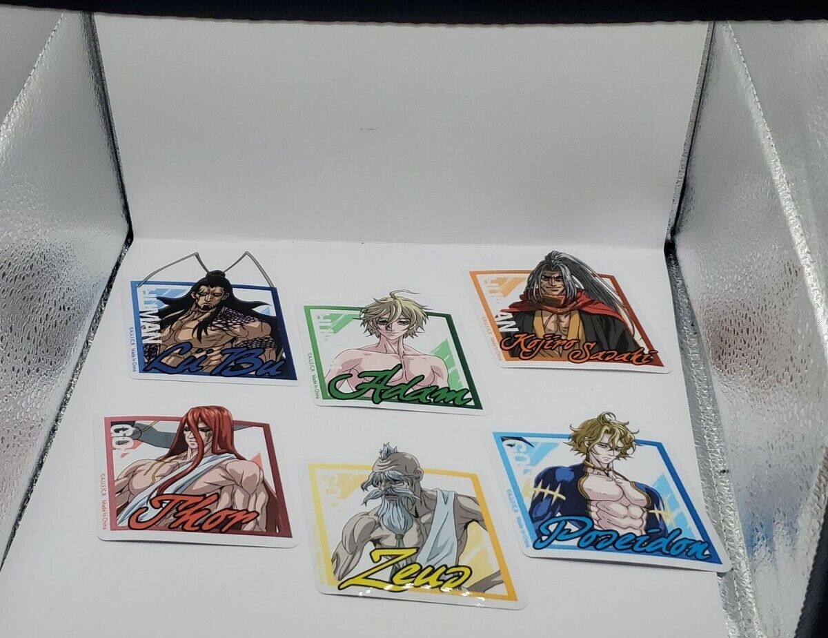 Record Of Ragnarok Adam Thor Poseidon Zeus Sticker Set Of 6 Anime