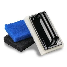 Skylarlife Scouring Pad Brush Cleaning Scrub With Handle Abrasive Pad For Grout 