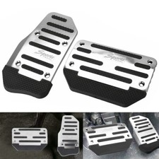 Silver Non-slip Gas Automatic Brake Foot Pedal Cover Pad Auto Car Accessories Silver Non-slip Gas Automatic Brake Foot Pedal Cover Pad Auto Car Accessories