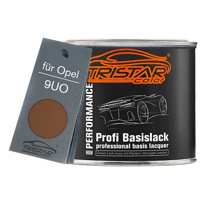 Autolack Dose spritzfertig für Opel 9UO Nussbraun Nut Brown Basislack 0,5L