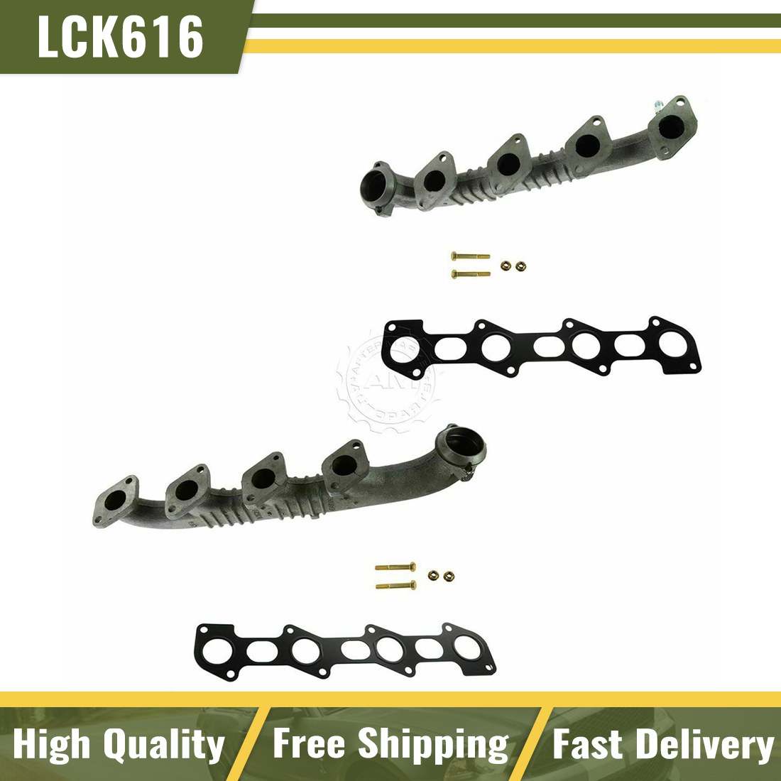 Left Exhaust Manifold Dorman For 2005-2010 Ford F-350 Super Duty