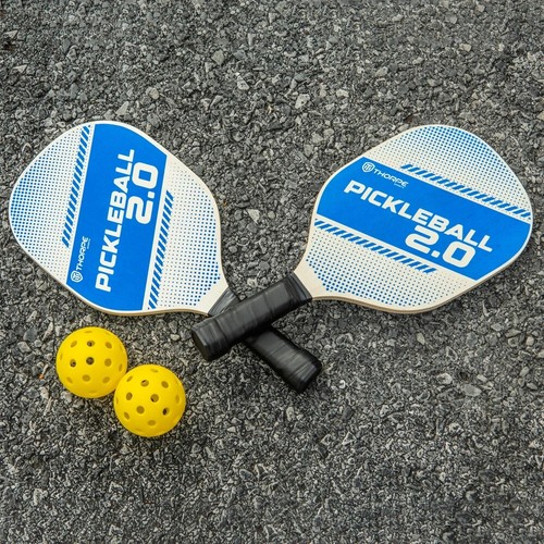 Set rete Pickleball 8 piedi con pagaie e palline - Foto 3 di 3