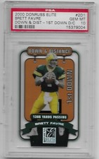 2000 Brett Favre PSA 10 Donruss Elite DOWN & DISTANCE 1st DOWN POP 3 SERIAL