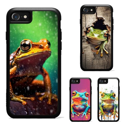 For iPhone SE4 16e 14 15 16 Plus Pro Max Anti scratch Cover magical happy frog
