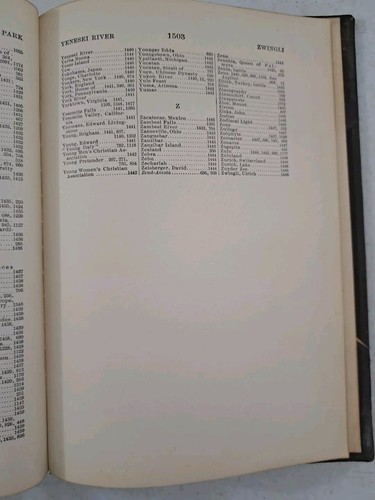 1899 Antiquarian Book The Student's Cyclopedia Vol 2, M-Z Index Howard & Co - Picture 13 of 19