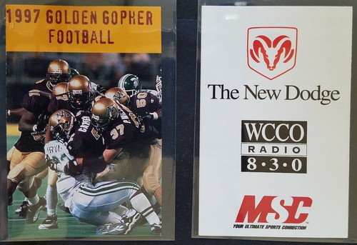 1987 - 1999 Minnesota Gophers horario de bolsillo programado por la NCAA * Tú eliges* - Imagen 22 de 26