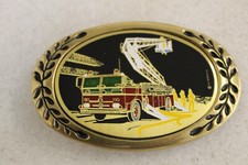 Fire Fighter Buckle Brass