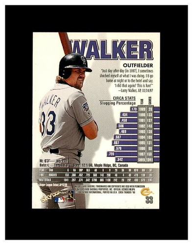 LARRY WALKER YOU PICK SEE SCANS OF EVERY CARD RC, INSERTS HIGH GRADE CARDS - Picture 57 of 463