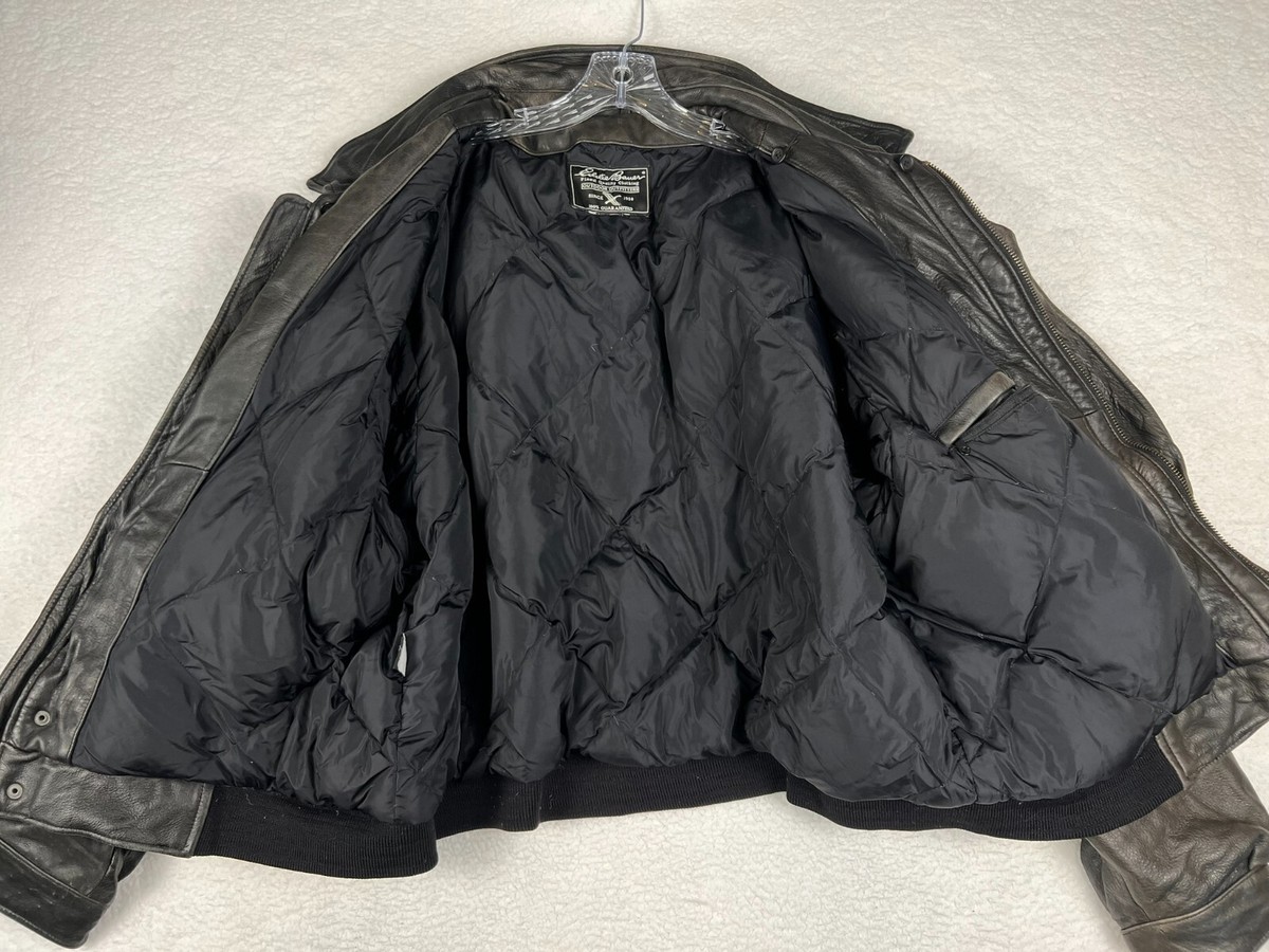 【オシャレ☆Eddie Bauer】3つボタンジャケット　豚革　サイズM 90s Eddie Bauer Leather Jacket | VOSTOK