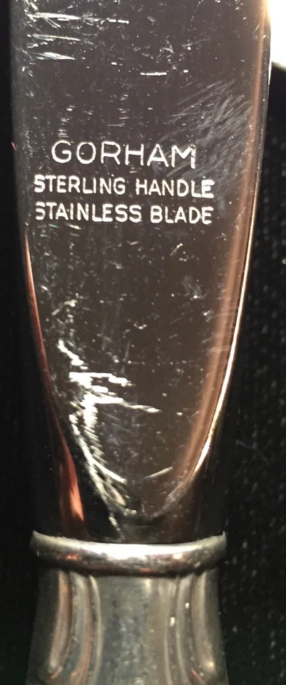 Cubiertos de plata de ley - Gorham Rose Tiara cuchillo regular moderno Foto 3 de 3