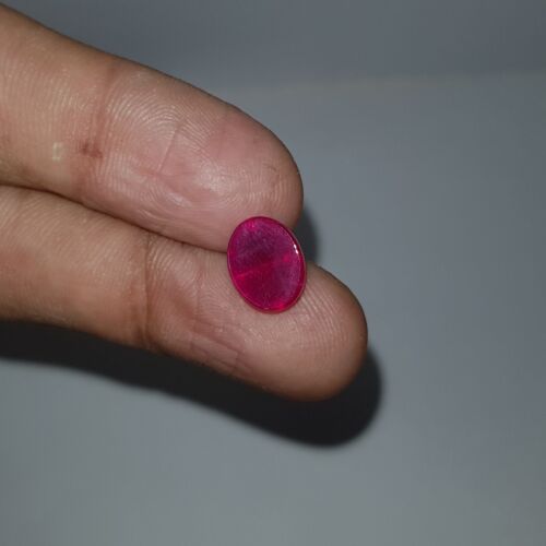 8.0 Ct Certified Natural 6 Rays Star Ruby Oval Red Cabochon Loose Gems AD-457 - Picture 9 of 14