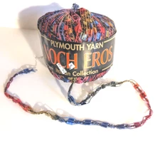 PLYMOUTH YARN EROS LADDER RIBBON YARN 165yds, 50gr, Color #1958 Rainbow colors