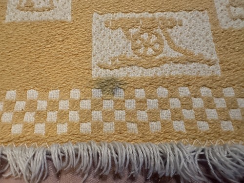 Placemats Colonial Early American Yellow Set of 4 Vintage 1960's - Picture 4 of 17