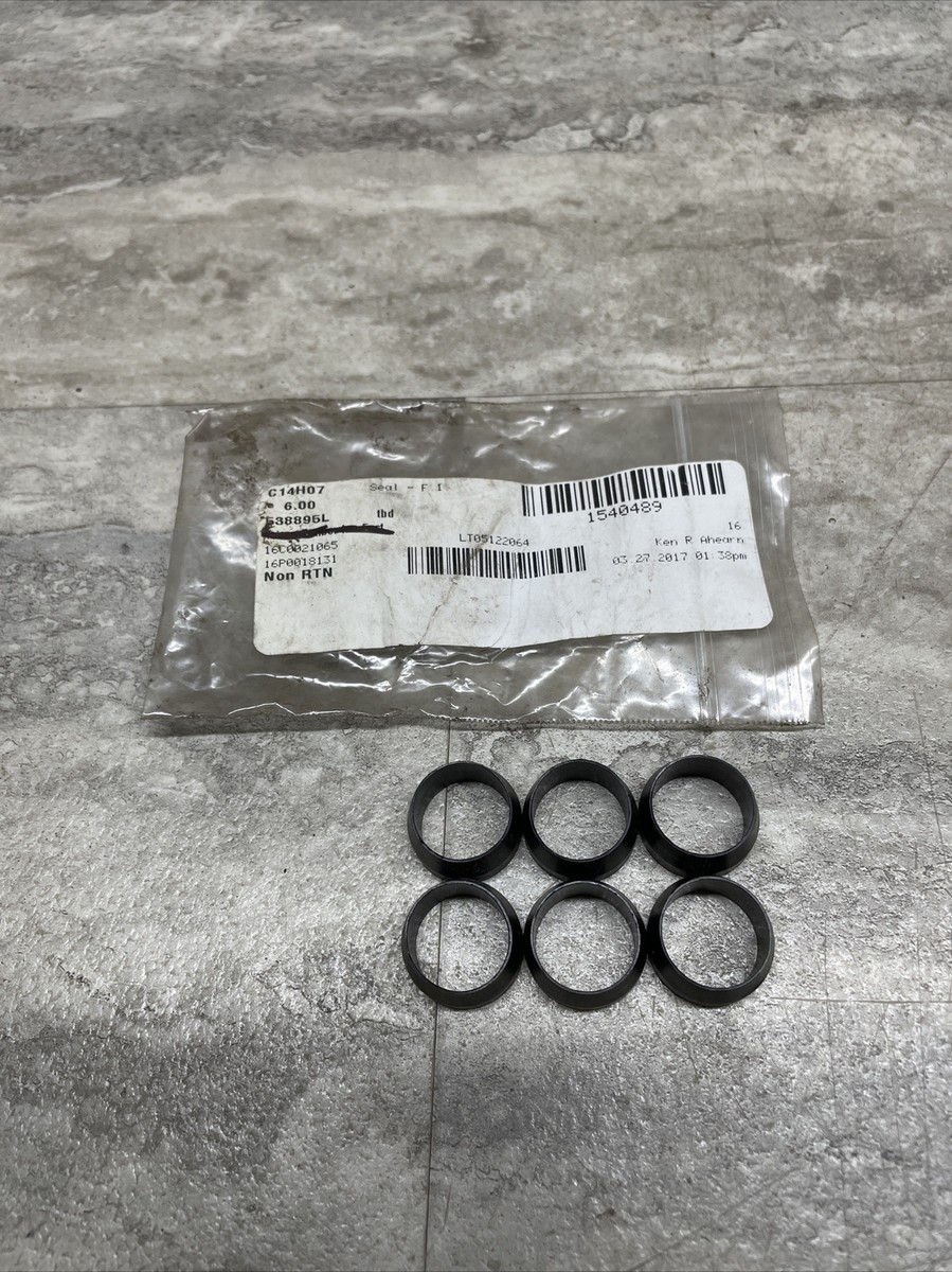 Lot Of 6 OEM Caterpillar CAT 154-0489 1540489 Flat Round Seal, New