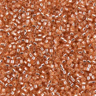 Miyuki Delica Seed Beads Size 11/0 S/L Duracoat Rose Copper 7GM DB2151