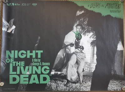 Night Of The Living Dead - Original UK Cinema release poster - BFI 2024 - Rare