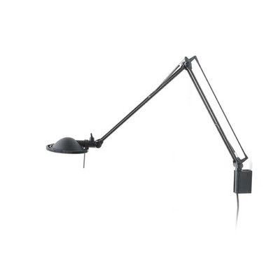 LUCEPLAN lampadaire BERENICE D12NPI (Noir réflecteur noir - Aluminium