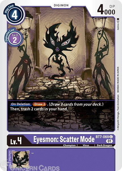 BT7-069 Eyesmon: Scatter Mode Common Mint Digimon Card