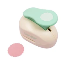 - 15 Inch Circle Scallop Punch with lever press | Shape Hole Puncher for Pape...